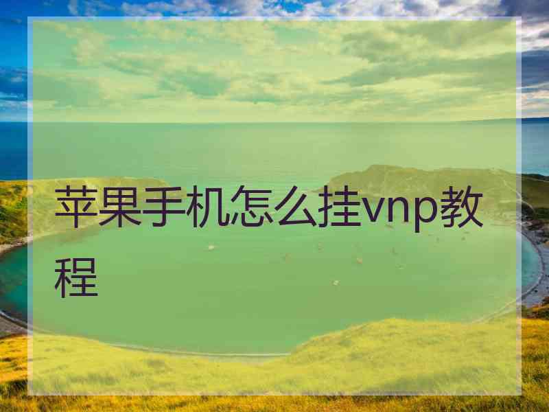 苹果手机怎么挂vnp教程