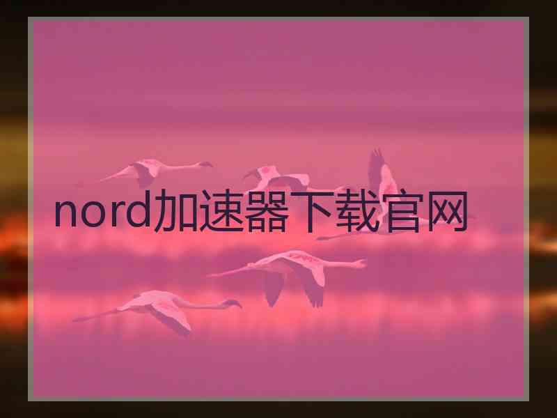 nord加速器下载官网