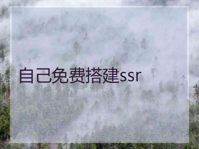 自己免费搭建ssr